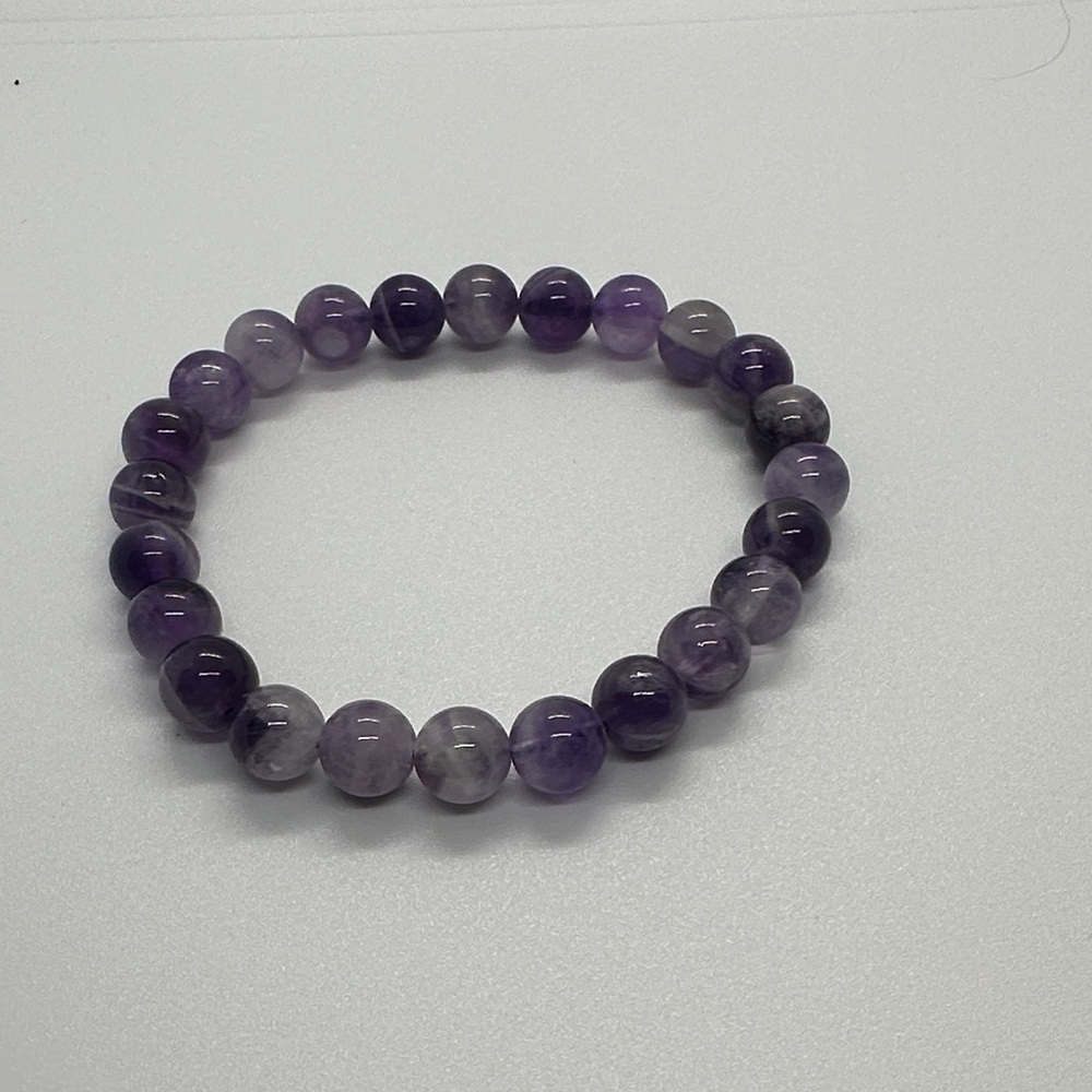 💜 Amethyst Beaded Bracelet